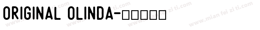 Original Olinda字体转换